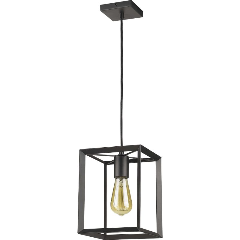 Lampă suspendată Napoli neagră 1xE27 Light Prestige