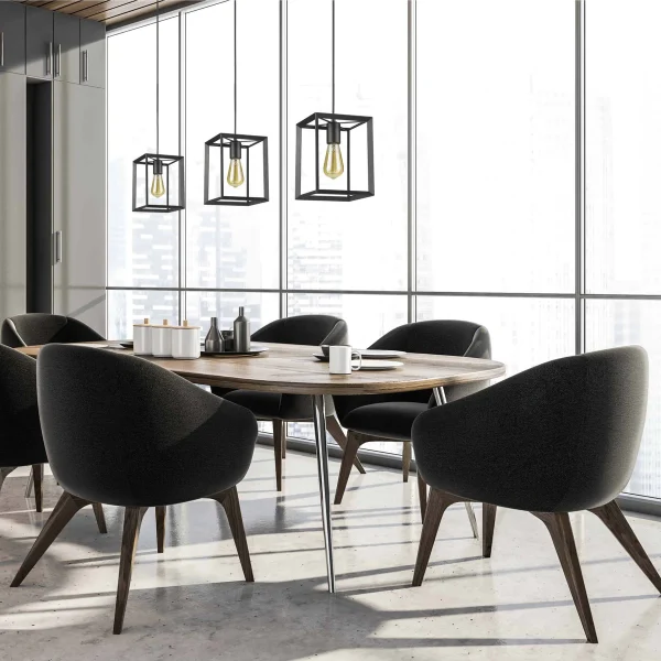 Lampă suspendată Napoli neagră 1xE27 Light Prestige