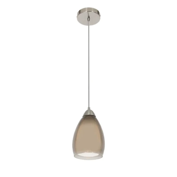 Lampă suspendată fumurie 1xE14