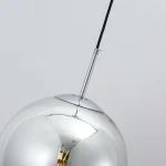 Lampă suspendată crom 1xE14, stil elegant, Palla Light Prestige