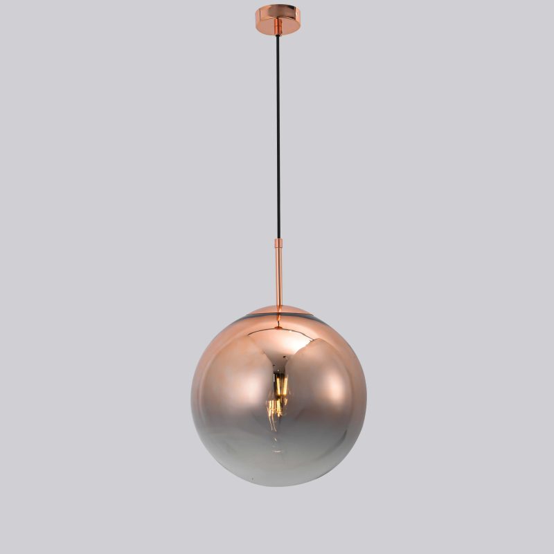 Lampă suspendată cupru 1xE14, stil elegant, Palla Light Prestige