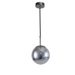 Lampă suspendată crom 1xE14, formă glob, Palla Light Prestige