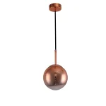 Lampă suspendată cupru 1xE14, formă glob, Palla Light Prestige