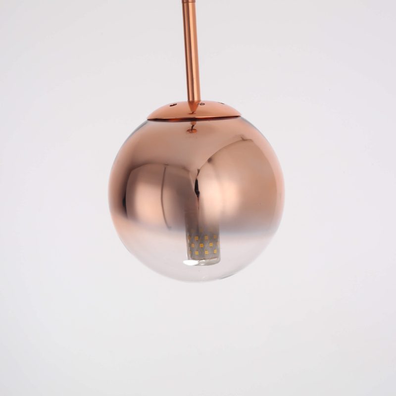 Lampă suspendată cupru 1xE14, formă glob, Palla Light Prestige - imagine 10