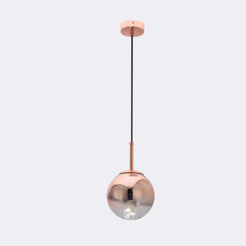 Lampă suspendată cupru 1xE14, formă glob, Palla Light Prestige - imagine 8