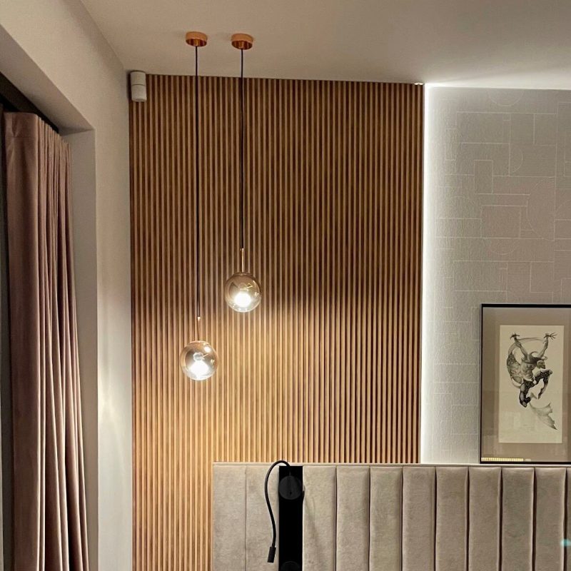 Lampă suspendată aurie 1xE14, formă glob, Palla Light Prestige