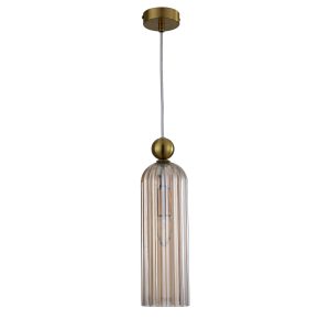 Lampă suspendată chihlimbar 1xE14