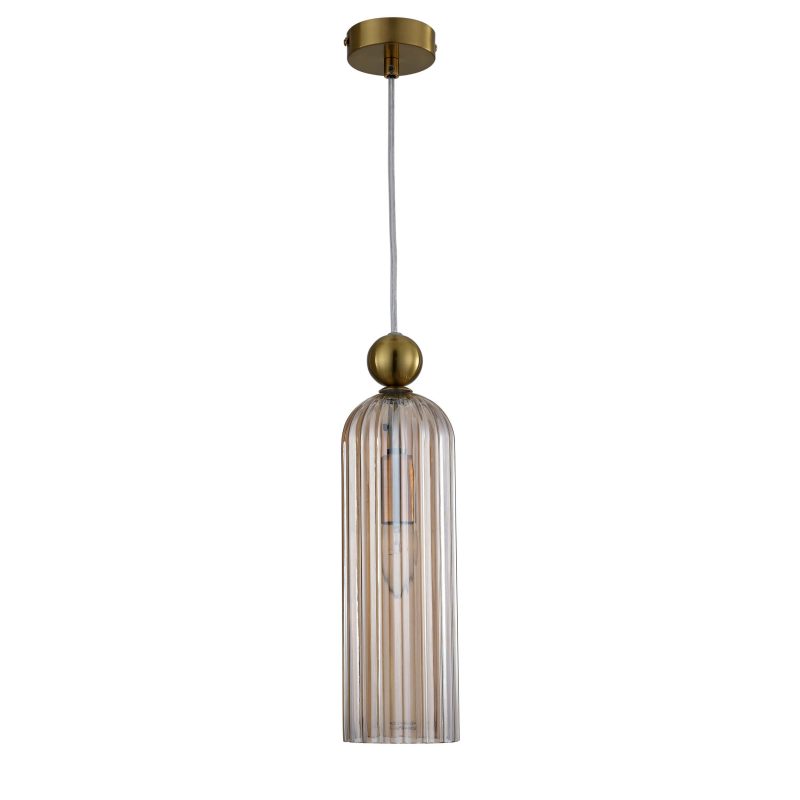 Lampă suspendată chihlimbar 1xE14