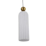 Lampă suspendată albă 1xE14, design elegant, Piega Light Prestige