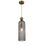 Lampă suspendată fumurie 1xE14, design elegant, Piega Light Prestige
