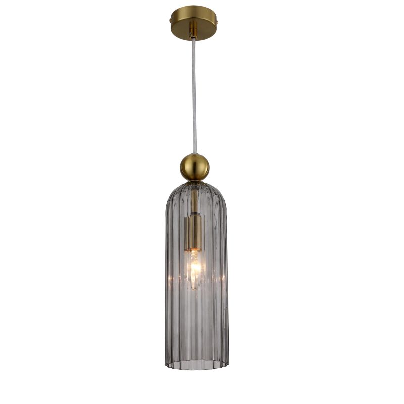 Lampă suspendată fumurie 1xE14, design elegant, Piega Light Prestige