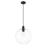Lampă suspendată Puerto neagră 1xE27 Light Prestige