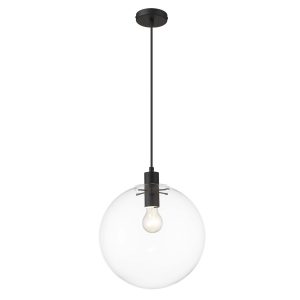 Lampă suspendată Puerto neagră 1xE27 Light Prestige
