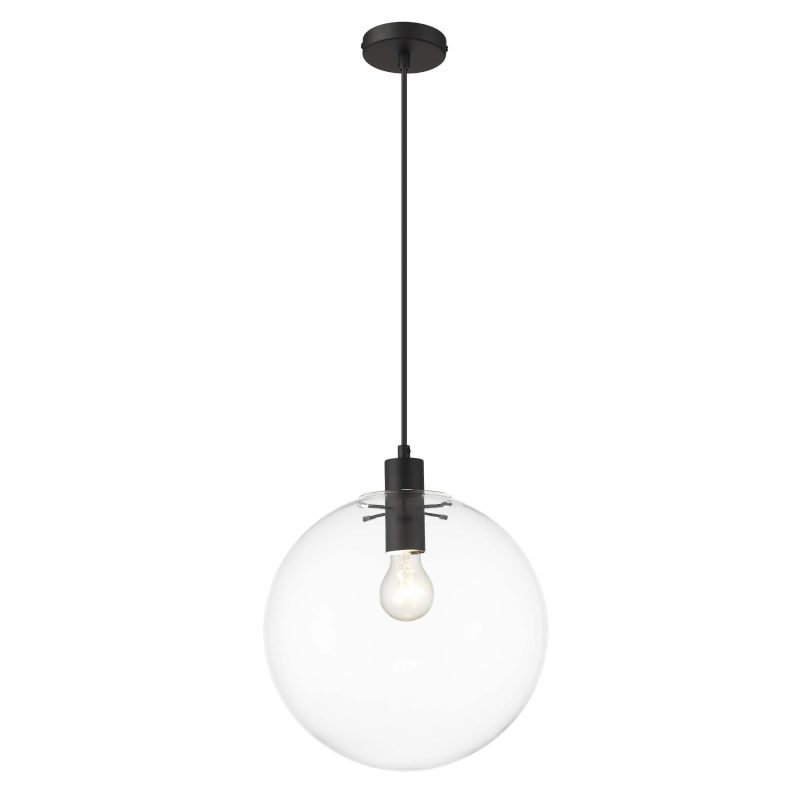 Lampă suspendată Puerto neagră 1xE27 Light Prestige