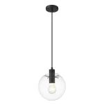 Lampă suspendată Puerto neagră 1xE27 Light Prestige