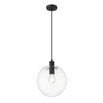 Lampă suspendată Puerto neagră 1xE27 Light Prestige
