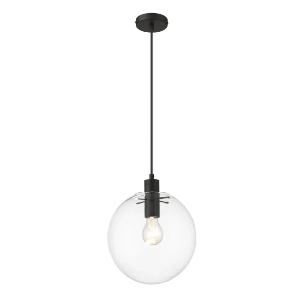 Lampă suspendată Puerto neagră 1xE27 Light Prestige