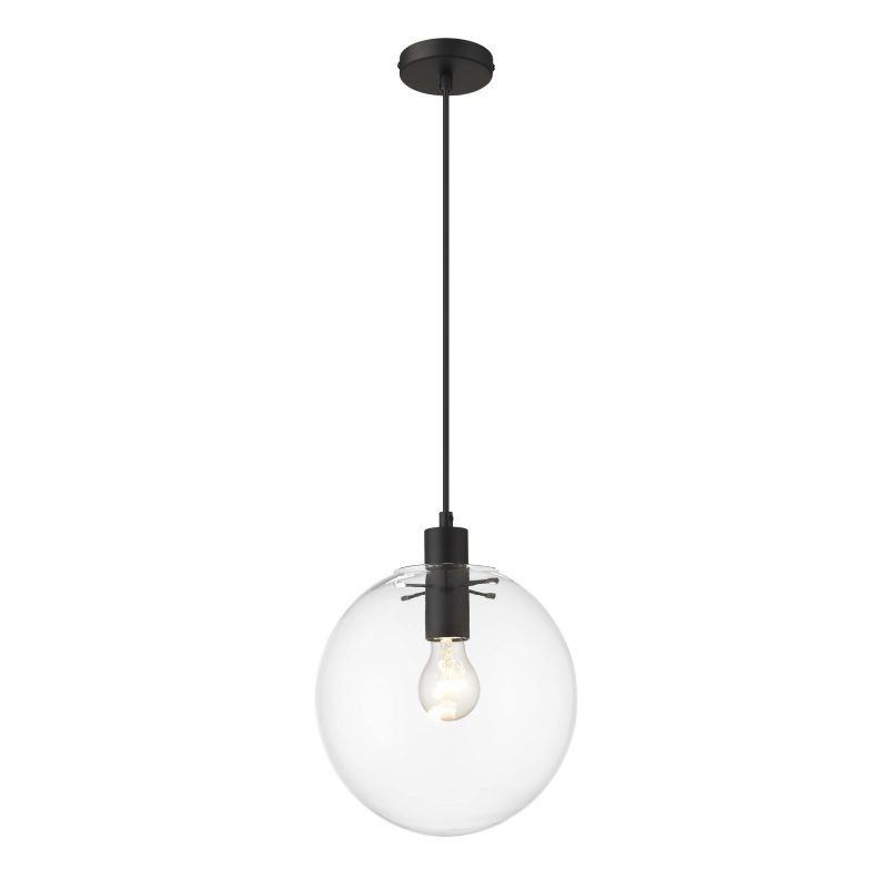 Lampă suspendată Puerto neagră 1xE27 Light Prestige