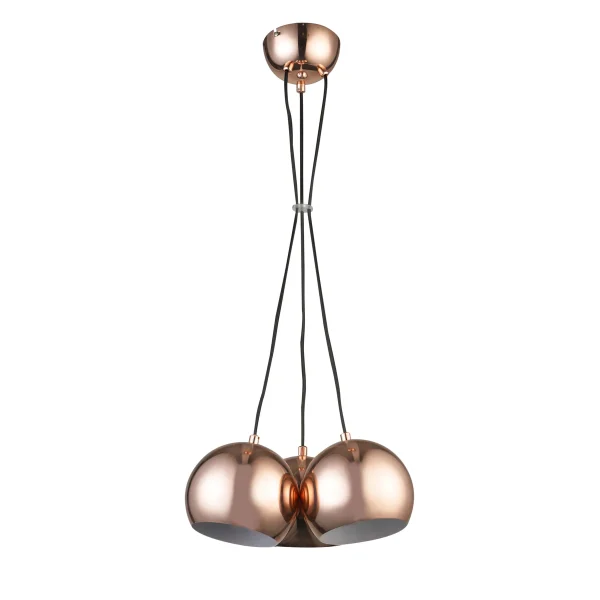 Lampă suspendată Rame cuprată 3xE14 Light Prestige
