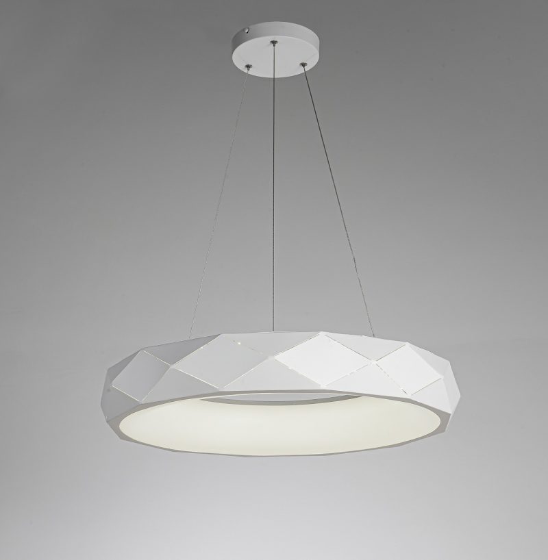 Lampă suspendată albă LED 4000K, iluminat modern, Reus Light Prestige