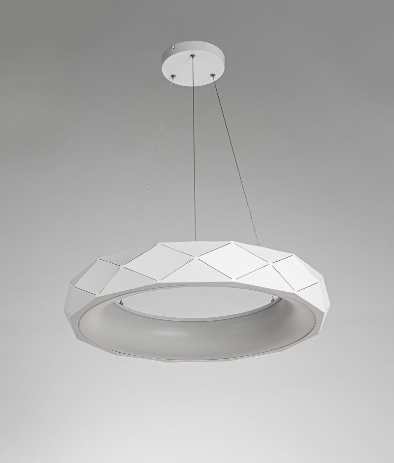 Lampă suspendată albă LED 4000K, iluminat modern, Reus Light Prestige