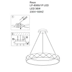 Lampă suspendată roz auriu LED 4000K, iluminat interior, Reus Light Prestige