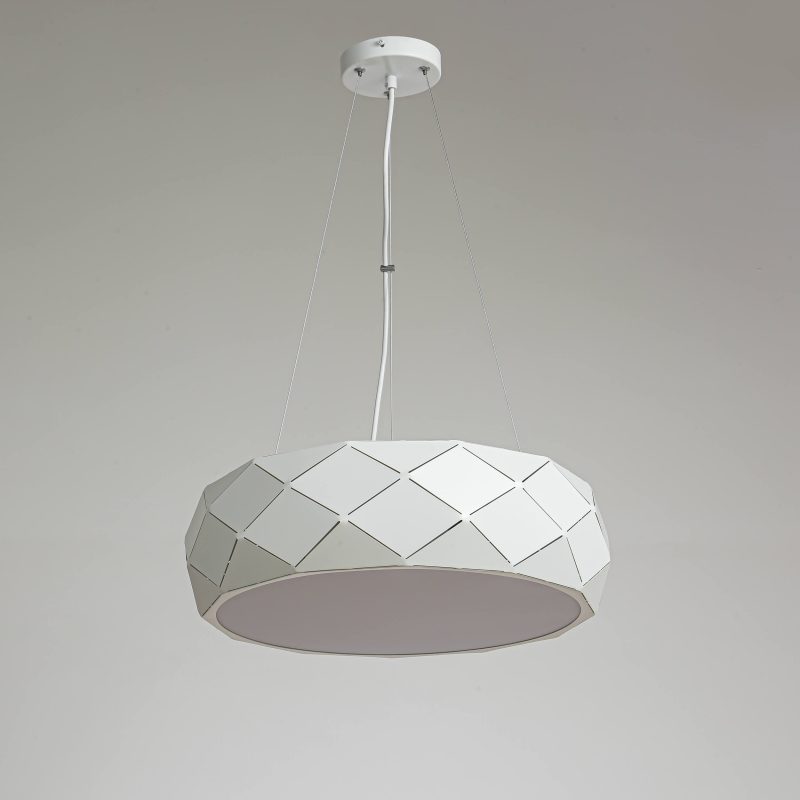 Lampă suspendată albă 3xE27, iluminat dining, Reus Light Prestige