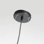 Lampă suspendată neagră 3xE27, iluminat dining, Reus Light Prestige