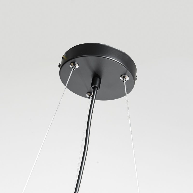 Lampă suspendată neagră 3xE27, iluminat dining, Reus Light Prestige
