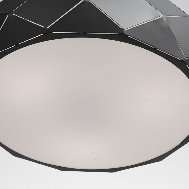Lampă suspendată neagră 3xE27, iluminat dining, Reus Light Prestige