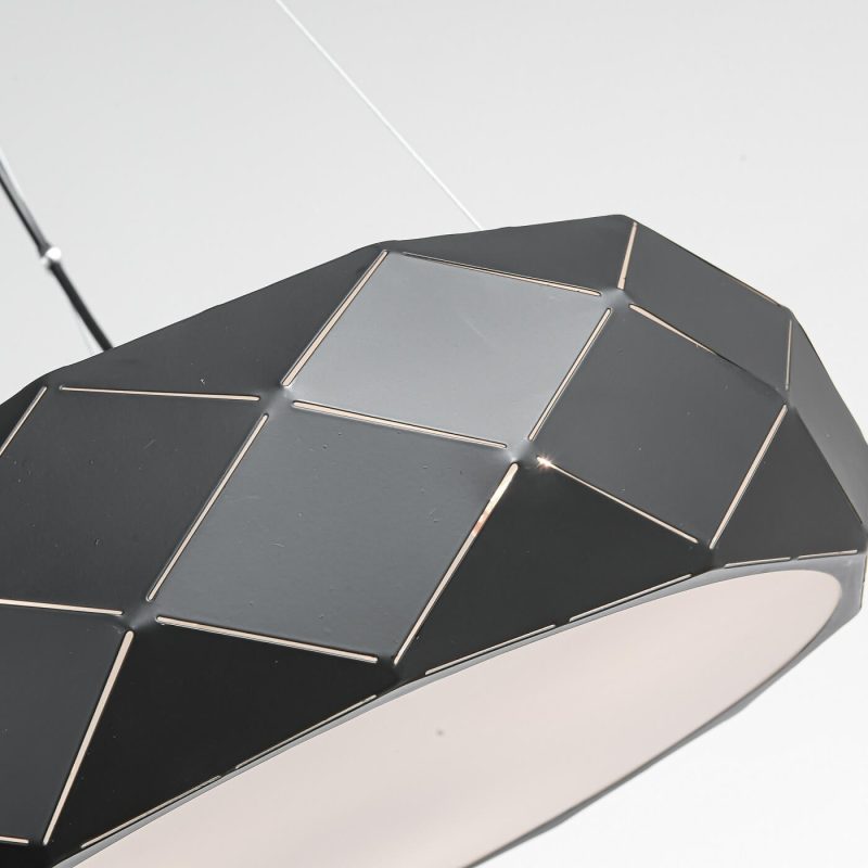 Lampă suspendată neagră 3xE27, iluminat dining, Reus Light Prestige