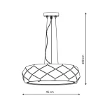 lampa-wiszaca-reus-3xe27-zlota-lp-80691p-gd-light-prestige-4 Lampă suspendată roz auriu 3xE27, iluminat decorativ, Reus Light Prestige