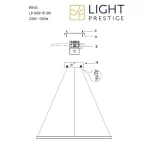 Lampă suspendată 80 cm neagră LED CCT, formă circulară, Ring Light Prestige