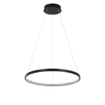 Lampă suspendată LED CCT Ring 40cm neagră, iluminat circular modern, Light Prestige LP-909/1P