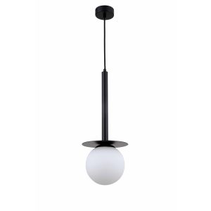 Lampă suspendată neagră 1xE14