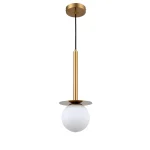 Lampă suspendată aurie 1xE14