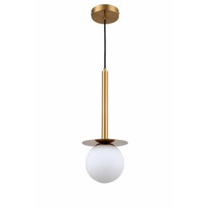 Lampă suspendată aurie 1xE14
