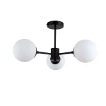 Lampă suspendată neagră 3xE14, stil baroc, Roma Light Prestige