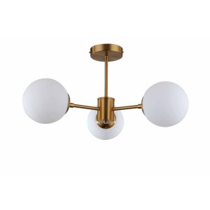 Lampă suspendată aurie 3xE14
