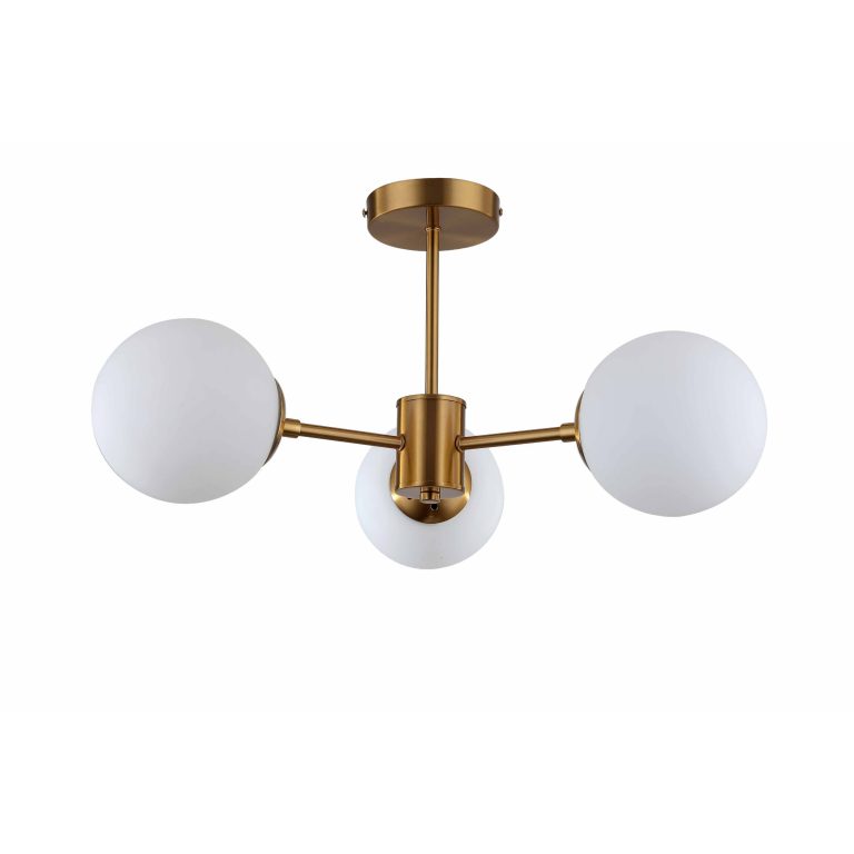 Lampă suspendată aurie 3xE14