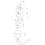 Lampă suspendată 3m albă Tuya Smart LED CCT, design flexibil, Rope Light Light Prestige