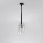 Lampă suspendată neagră 1xE27, iluminat interior, Savona Light Prestige