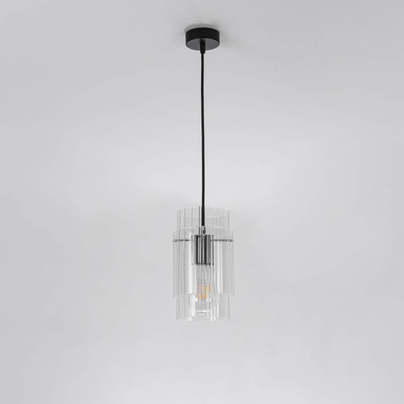Lampă suspendată neagră 1xE27, iluminat interior, Savona Light Prestige