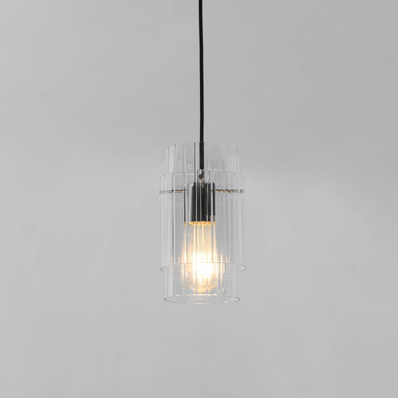 Lampă suspendată neagră 1xE27, iluminat interior, Savona Light Prestige