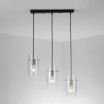 Lampă suspendată neagră 3xE27, iluminat interior, Savona Light Prestige