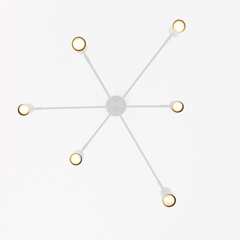 Lampă suspendată albă 6xGU10, iluminat interior, Snow Light Prestige - imagine 9