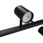Lampă suspendată neagră 6xGU10, design industrial, Snow Light Prestige