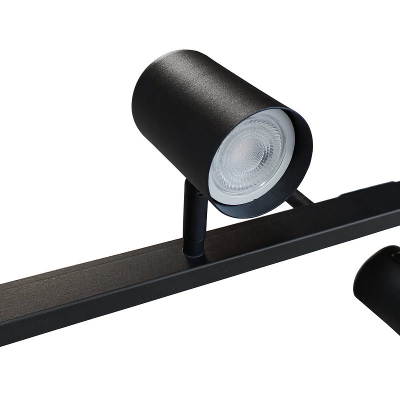Lampă suspendată neagră 6xGU10, design industrial, Snow Light Prestige - imagine 8