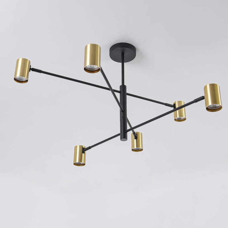 Lampă suspendată aurie 6xGU10, iluminat interior, Snow Light Prestige - imagine 6