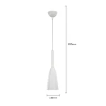 Lampă suspendată albă 1xE27, stil urban, Solin Light Prestige